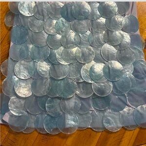 Blue CAPIZ Shell skirt